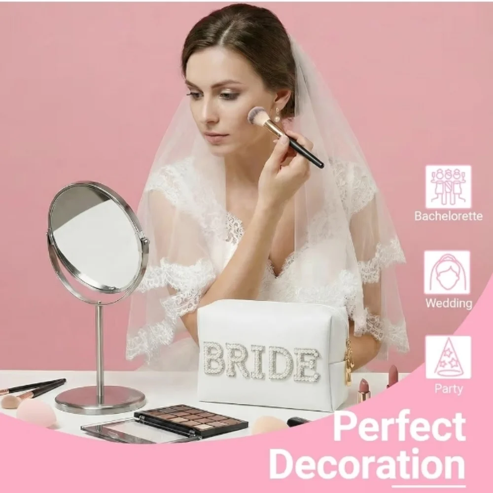Bride Pearl Makeup Bag